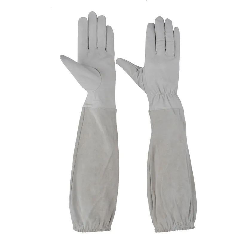 肘まで長～い革手袋